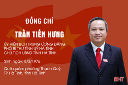 Quá trình công tác của Ủy viên BCH Trung ương Đảng, Chủ tịch UBND tỉnh Hà Tĩnh Trần Tiến Hưng