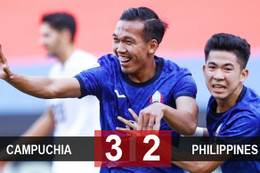 Kết quả Campuchia 3-2 Philippines: Campuchia gây sốc