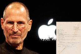 Đơn xin việc của Steve Jobs có giá hơn 200.000 USD