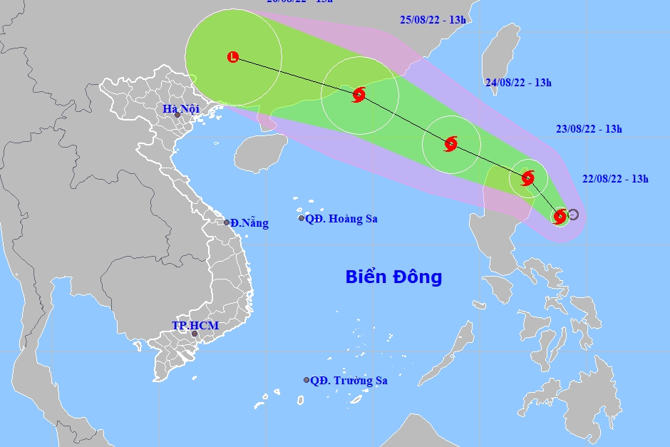 Tin bão gần Biển Đông