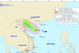 Bão số 2 cách đất liền khoảng 410km, Hà Tĩnh có mưa vừa, mưa to