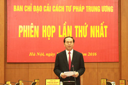 Ban Chỉ đạo Cải cách tư pháp Trung ương họp phiên họp thứ nhất