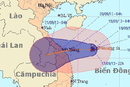 Bão tiến gần bờ, đêm nay miền Trung mưa lớn