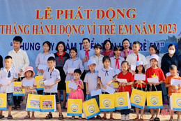 Các địa phương phát động Tháng hành động vì trẻ em năm 2023