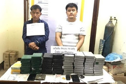 Lào phá án vụ 70 bánh heroin chuẩn bị tuồn sang Việt Nam