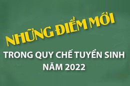 [Infographics] Những điểm mới trong quy chế tuyển sinh năm 2022