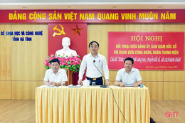 Mỗi đoàn viên, thanh niên ngành KH&CN Hà Tĩnh phải luôn tiên phong đổi mới sáng tạo, chuyển đổi số