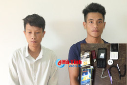 Bắt 2 đối tượng tàng trữ ma túy trước Cao đẳng Y Hà Tĩnh