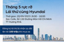 Lái thử xe Hyundai tại thị trấn Hương Khê