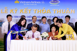 Vinamilk sẽ sản xuất sản phẩm phục vụ riêng cho Vietnam Airline