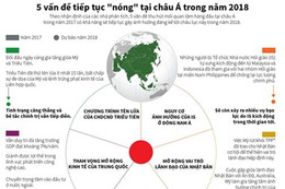 [Infographic] 5 vấn đề tiếp tục "nóng" tại châu Á trong năm 2018