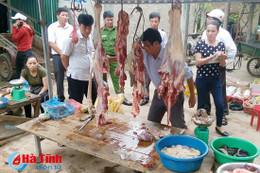 Can Lộc: Phát hiện 60 kg thịt bò không rõ nguồn gốc