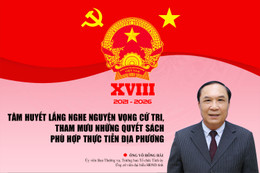 Tâm huyết lắng nghe nguyện vọng cử tri, tham mưu những quyết sách phù hợp thực tiễn địa phương