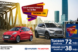 Hyundai Tucson, Hyundai Grand i10 khuyến mại từ 38 - 72 triệu đồng