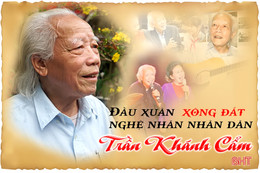 Đầu xuân “xông đất” nghệ nhân nhân dân Trần Khánh Cẩm