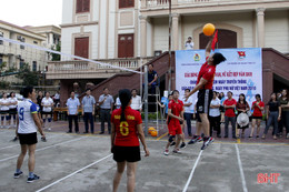 Khởi tranh giải bóng chuyền hơi các cơ quan khối Đảng