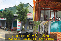 Cho thuê nhà nguyên căn kinh doanh 2 tầng ở TT Hương Khê