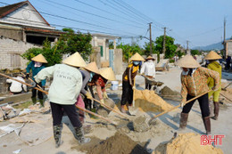 Kỳ Anh hoàn thành gần 80 km đường giao thông và mương thoát thải