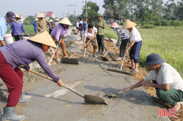 Nghi Xuân đồng loạt ra quân "nâng chất" nông thôn mới