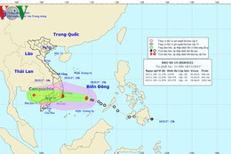 Bão số 14 có gió giật cấp 12 sẽ đổ bộ đất liền vào trưa mai
