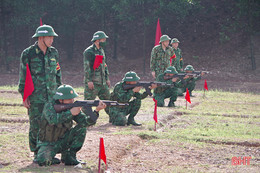 Chiến sỹ mới BĐBP Hà Tĩnh tự tin hoàn thành “3 tiếng nổ”