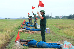 Chiến sỹ “sao vuông” Nghi Xuân bắn đạt thật khá chuẩn