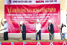 Khởi công xây dựng công trình trường học 4,5 tỷ đồng tại Đức Thọ