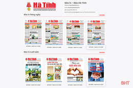Mời độc giả đọc báo in Báo Hà Tĩnh trên internet