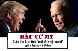 Bầu cử Mỹ: Cuộc đua kịch tính “một chín một mười” giữa Trump và Biden