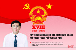 Tập trung lãnh đạo, chỉ đạo sớm đưa TX Kỳ Anh trở thành thành phố vào năm 2025