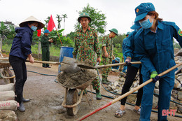 Ngày thứ 7 tình nguyện, chủ nhật xanh của đoàn viên thanh niên Bộ CHQS Hà Tĩnh