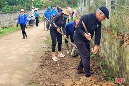 Sôi nổi ra quân xây dựng nông thôn mới ở Hương Khê