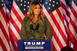 Đệ nhất phu nhân Melania Trump lần đầu tiên tự đi vận động tái tranh cử cho chồng