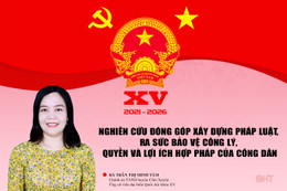 Nghiên cứu đóng góp xây dựng pháp luật, ra sức bảo vệ công lý, quyền và lợi ích hợp pháp của công dân