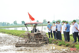 Can Lộc cần phát huy tốt các mô hình tập trung ruộng đất