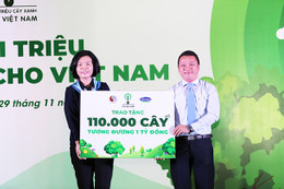 110.000 cây xanh được Vinamilk dành tặng cho người dân miền Trung