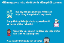 Chuyên gia chỉ cách giảm nguy cơ mắc vi rút bệnh viêm phổi corona