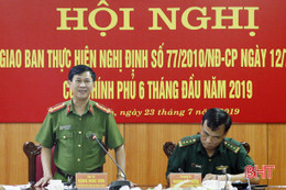 Phối hợp bảo vệ an ninh quốc gia, trật tự an toàn xã hội trên địa bàn Hà Tĩnh