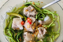 Ngọt mát canh sườn rau rút nấu chua “giải nhiệt” mùa hè