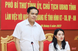 Vũ Quang cần làm tốt công tác quy hoạch để tạo bước đột phá trong phát triển KT-XH