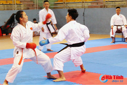 206 VĐV Karatedo thi nâng đẳng quốc gia tại Hà Tĩnh