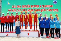 Rowing Hà Tĩnh nhất toàn đoàn tại giải đua thuyền Rowing và Canoeing