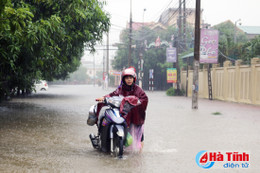 Chiều nay, áp thấp đi vào đất liền, Hà Tĩnh có mưa vừa đến mưa to