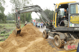 Xã đầu tiên ở Nghi Xuân phát động phong trào xây dựng NTM kiểu mẫu