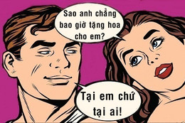 Lý do chồng không tặng hoa cho vợ