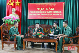 Chiến sĩ trẻ “quân hàm xanh” Hà Tĩnh học theo gương Bác