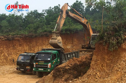 Chính quyền xã Thượng Lộc làm ngơ cho khai thác đất “lậu”?