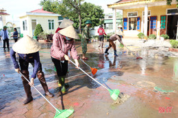 Cẩm Xuyên nhanh tay khắc phục hậu quả lũ lụt