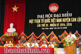 Đại hội MTTQ huyện Can Lộc khóa XV nhiệm kì 2014 - 2019