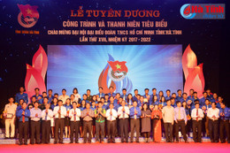 Tuyên dương 54 cá nhân, công trình thanh niên Hà Tĩnh tiêu biểu